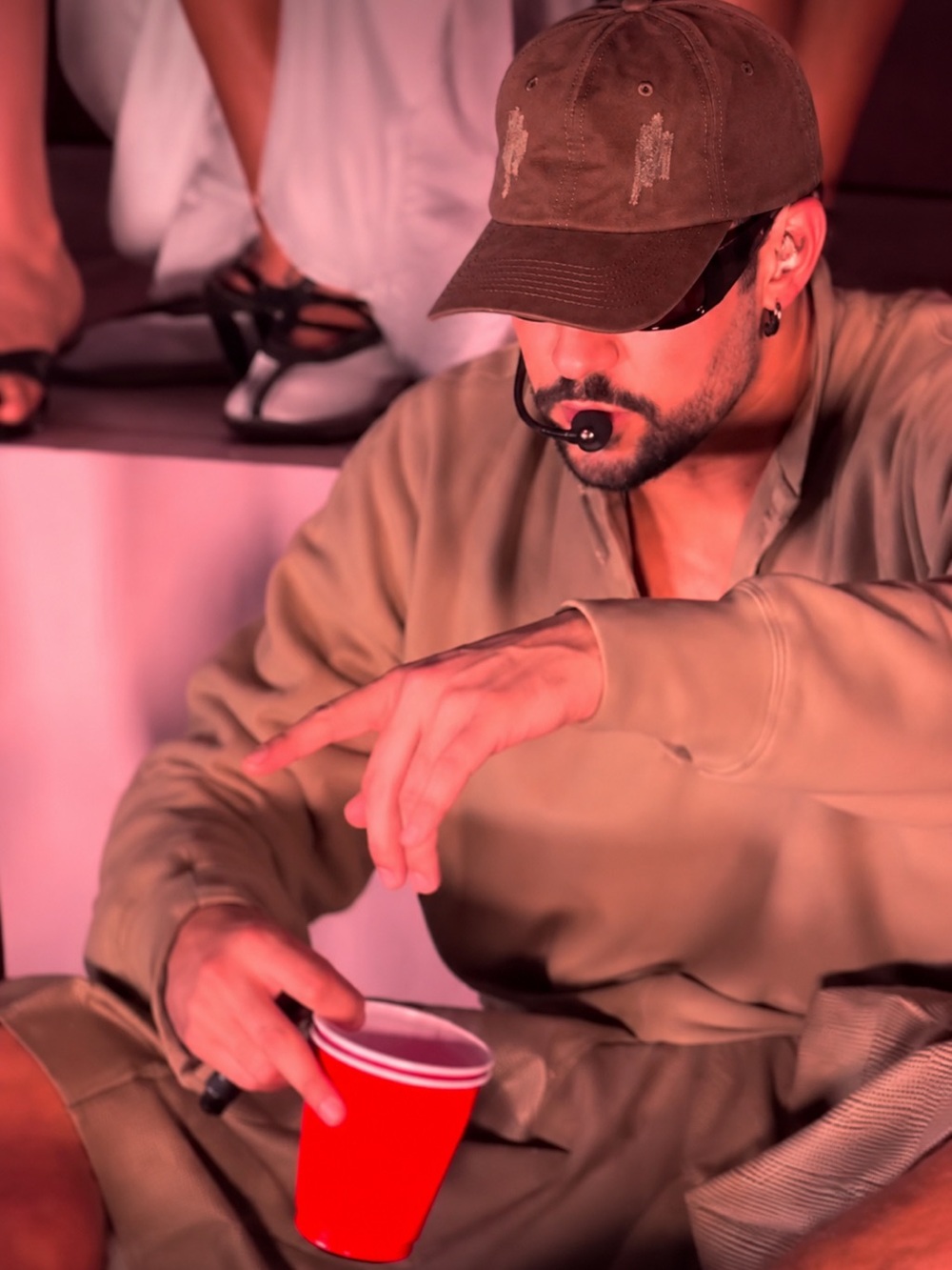 🔥Benito Antonio (Bad bunny)  x Zara Brown Distressed Baseball Cap